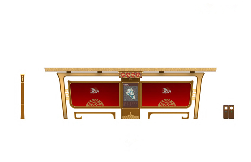 候車(chē)亭效果圖