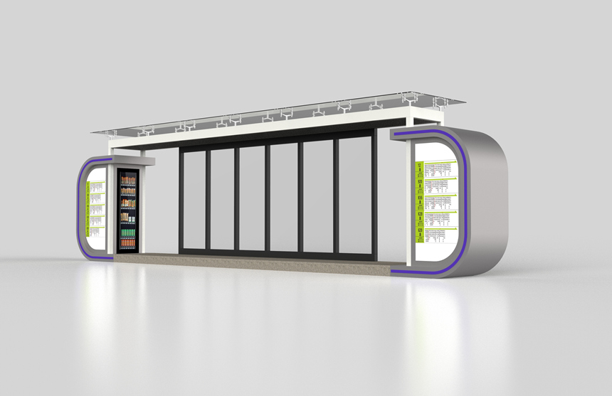 【2019年8月2日】?jī)?nèi)蒙古赤峰公交候車(chē)亭安裝完成