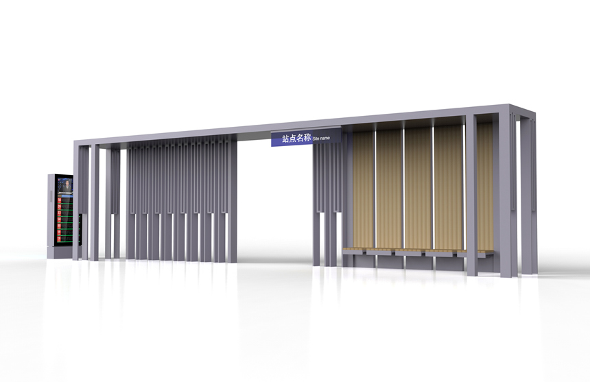 【2019年9月2日】安徽合肥公交候車(chē)亭安裝完成